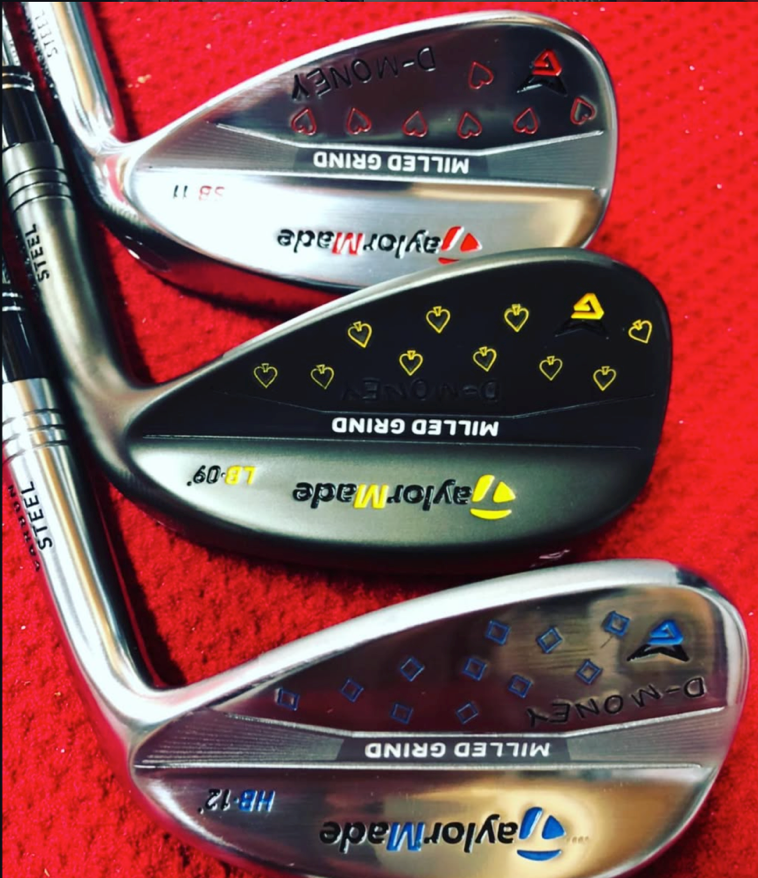 Custom wedge stamping example — multi-color paint fill