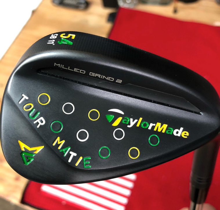Custom wedge stamping example — custom text and pattern stamp